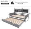 Flieks Tagesbett Holzbett Schlafsofa 90x200cm, Ausziehbares Produktbild-Vorschau 7