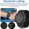 A person's wrist wearing a smartwatch, with on-screen displays and text overlays highlighting Bluetooth calling features. Náhled obrázku produktu