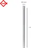 INEFA Fallrohr 100cm, PVC DN50 / 50mm, Grau, Regenrohr Produktbild-Vorschau 2