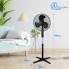 EXTRALINK Podlahový ventilátor, ventilátor se 3 stupni Náhled obrázku produktu 5