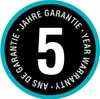 A circular graphic indicating a 5-year warranty. Anteprima dell’immagine prodotto
