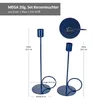 Mega 2tlg Set Kerzenleuchter blau Eisen Kerzenhalter Produktbild-Vorschau 6