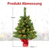 COSTWAY 64 cm albero di Natale artificiale con luci, Anteprima dell’immagine prodotto 11