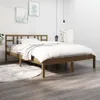 vidaXL Letto in legno massiccio marrone miele 200x200 cm Anteprima dell’immagine prodotto 2