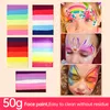 A collage of face paint palettes and examples of face paint designs on children. Náhled obrázku produktu