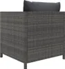 vidaXL Gartensofa mit Kissen Grau Poly Rattan -  Produktbild-Vorschau 5