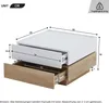 Abrihome 360° Drehbare Tischplatte Couchtisch Produktbild-Vorschau 7