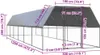 vidaXL Venkovní klec pro kuřata 3x12x2 m Pozinkovaná ocel Náhled obrázku produktu 4