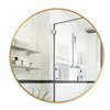 Lustro ścienne okrągłe złota rama średnica 80 cm loft Podgląd zdjęcia produktu 1