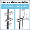 JOHO Höheverstellbare Duschstange mit Handbrausehalter Produktbild-Vorschau 5