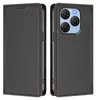 A black flip case for a smartphone, shown from both the front and back. Produktbild-Vorschau
