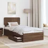 vidaXL Bettrahmen Braun Eichen-Optik 75 x 190 cm Produktbild-Vorschau 3