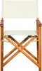 A white director's chair made of wood. Produktbild-Vorschau