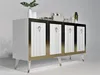 Skye Decor, Bare - Bílá, Zlatá, Skříně do obývacího pokoje, Náhled obrázku produktu 5