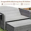 COSTWAY Polyrattan Sonnenliege, Gartenliege mit Produktbild-Vorschau 5