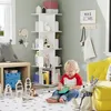 4 Ebenen Drehbares Bücherregal,Bücherschrank Standregal Produktbild-Vorschau 1