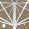 Parasol okrągły, kremowy, o średnicy 3,5 m, do ogrodu lub Podgląd zdjęcia produktu 7