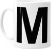 Kaffee-Tasse Buchstaben Buchstabe Arial Bold glänzend Produktbild-Vorschau 2