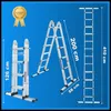 WORHAN Leiter 410 cm Aluminium Teleskopleiter Klappleiter Produktbild-Vorschau 3