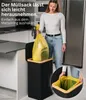 90-litrový kôš na odpad s vekom a vnútorným vreckom, držiak Náhľad obrázku produktu 2