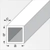 alfer Vierkantrohr 1 m, 20 x 20 x 1.25 mm Stahl roh natur Produktbild-Vorschau 2