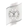 AMS 5516 Horloge murale radio analogique argentée avec Voir les images du produit 1