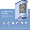 A cutaway view of a water filter cartridge is shown, with text and icons highlighting its filtration capabilities. Voir les images du produit