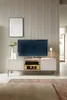 A modern living room with a TV stand and television. Náhled obrázku produktu