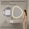 S'AFIELINA Miroir Salle de Bain LED 70 x 80 cm, Voir les images du produit 4