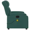 vidaXL Sedia da massaggio elettrica in tessuto verde scuro Anteprima dell’immagine prodotto 10