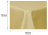 Tischdecke quadratisch 90x90 cm gelb Leinenoptik Produktbild-Vorschau 4