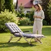 Luverno® Klappbare Gartensessel Sonnenliege mit Kissen bis Produktbild-Vorschau 6