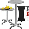 CASARIA® Table Basse Mange debout Aluminium - Table à Voir les images du produit 1