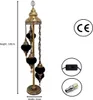 Türkische Stehlampe mit 5 bunten Mosaik-Kugeln, 13 cm - Produktbild-Vorschau 6