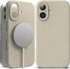 Ringke Silicone Magnetic Magsafe Iphone 16 Stone Voir les images du produit 1