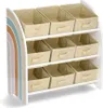 Kinderregal mit Boxen aus Textil RAINBOW, MDF Produktbild-Vorschau 1
