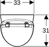GEBERIT 503110001 Renova S Urinal mit Deckel, Zul. hi. Produktbild-Vorschau 3