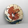 Wanduhr - Rund - Glasuhr - Reiher Sonne Meer - 30x30cm - Produktbild-Vorschau 4