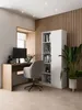 80 cm Regal mit Türen, komplett, weiß Produktbild-Vorschau 3
