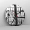 Wanduhr - Rund - Glasuhr - Frau Engel Ansicht - 30x30cm - Produktbild-Vorschau 4