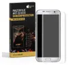 A product box for a screen protector is shown next to a smartphone with the screen protector applied. Produktbild-Vorschau