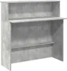 Biurko recepcyjne betonowe szare 100x50x103,5 cm drewno Podgląd zdjęcia produktu 1