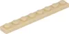 Lego® 1x8 Platte 3460 - 50 Stück Beige Produktbild-Vorschau 1