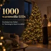 LED-Lichterkette außen 1000 LEDs 20 m warmweiß mit Timer Produktbild-Vorschau 2
