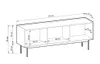 Fernsehschrank Color Rtv Cr Tv-Lowboard 144X55X37 Cm 3 Produktbild-Vorschau 4