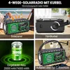 Solar radio, Notfallradio Solar Kurbel 20000mAh, AM FM Produktbild-Vorschau 3