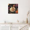 Wanduhr aus Glas mit Motiv Blumenwiese Kunst- 30 x 30 cm - Produktbild-Vorschau 3