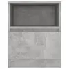 vidaXL Nachttische 2 Stk. Betongrau 40x40x50 cm Produktbild-Vorschau 5
