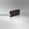 A black and orange Osram BATTERYstart 200 jump starter/power bank is shown on a reflective surface against a light gray background. Náhled obrázku produktu