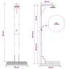 vidaXL Gartendusche 219 cm Massives Akazienholz und Produktbild-Vorschau 8